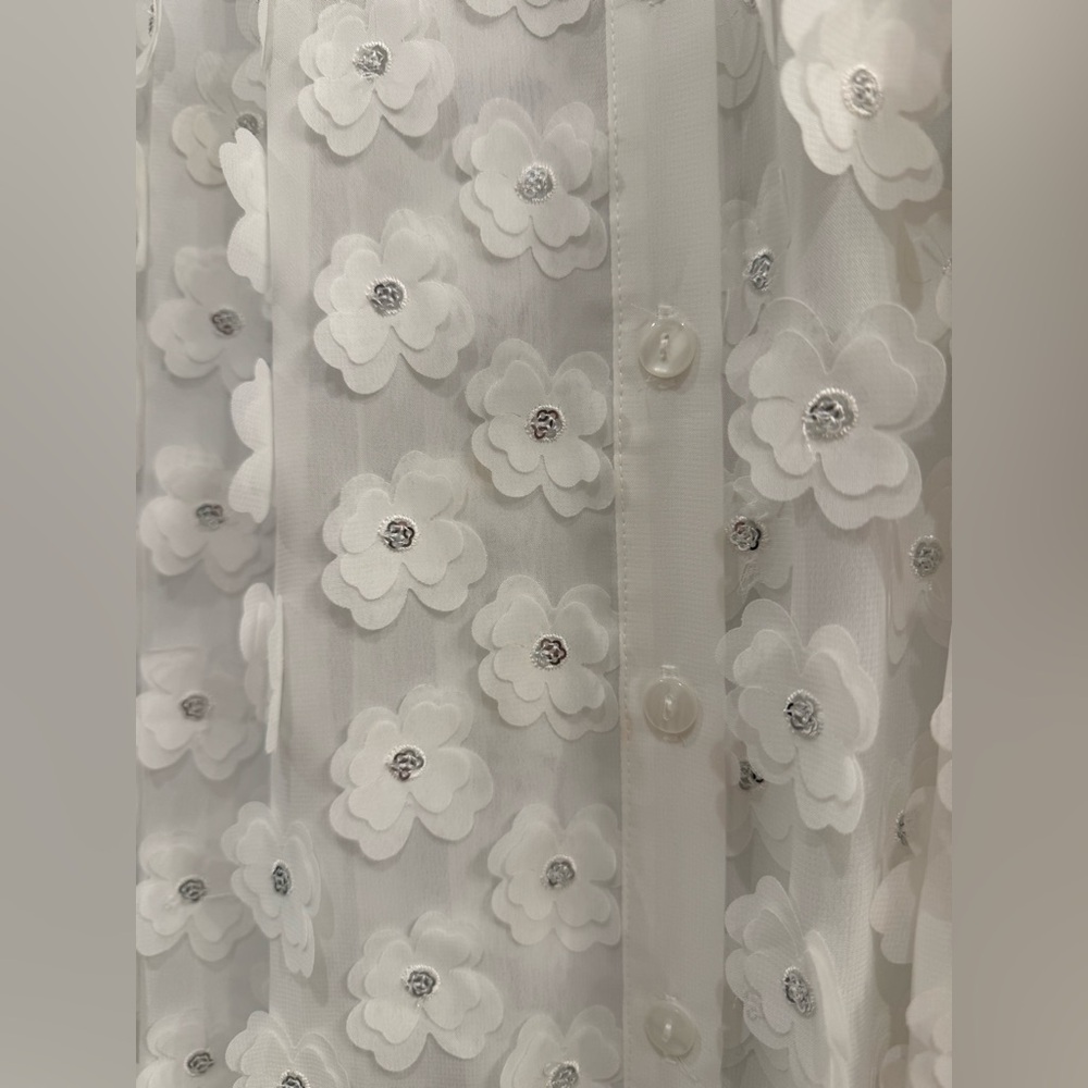 Porridge 3D Floral Shirt Dress - Picture 8 of 9